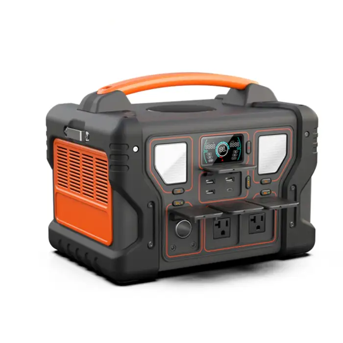 700W Rechargeable Energy Storage Emergency Power Supply Solar Generator Camping 700W Portable Power Station