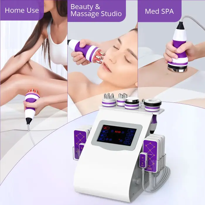 Body Shape RF Slim Beauty Machine Cavi Machine 6-1 Body Sculpting Machine for Body Slimming and Skin Firmness