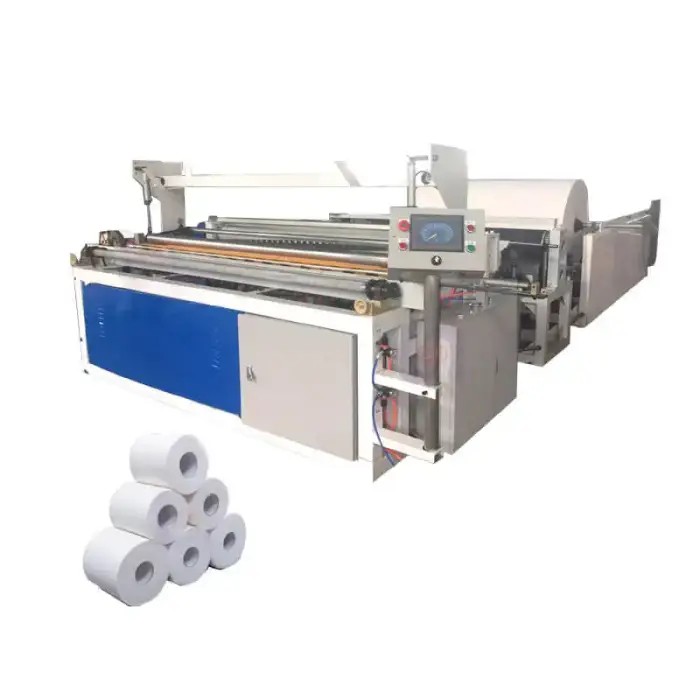 Automatic Toilet Tissue Paper Making Machine Toilet Bathroom Tissue Paper Rewinding Machine