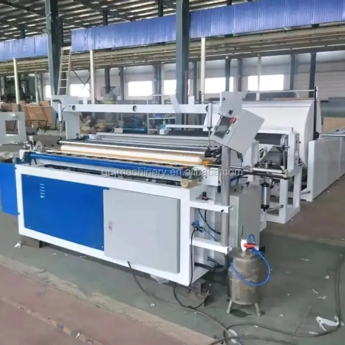 Automatic Toilet Tissue Paper Making Machine Toilet Bathroom Tissue Paper Rewinding Machine