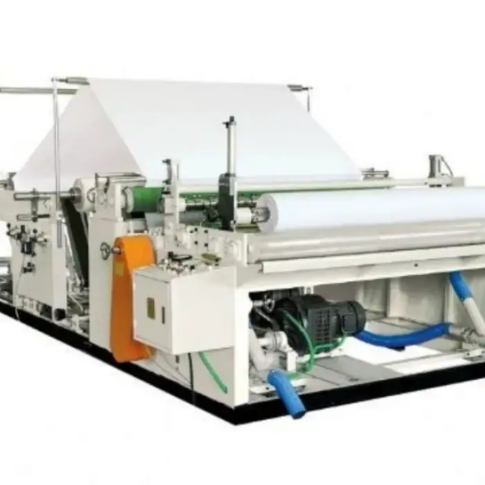 Automatic Tissue Paper Folding Rewinding Cutting Machine Jumbo Roll Paper Rewinding Machine Factory Price