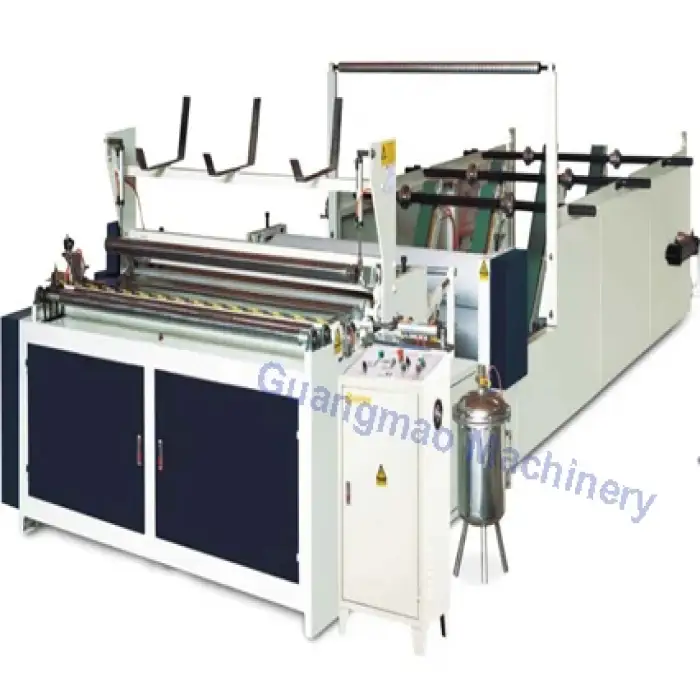 Automatic Tissue Paper Folding Rewinding Cutting Machine Jumbo Roll Paper Rewinding Machine Factory Price