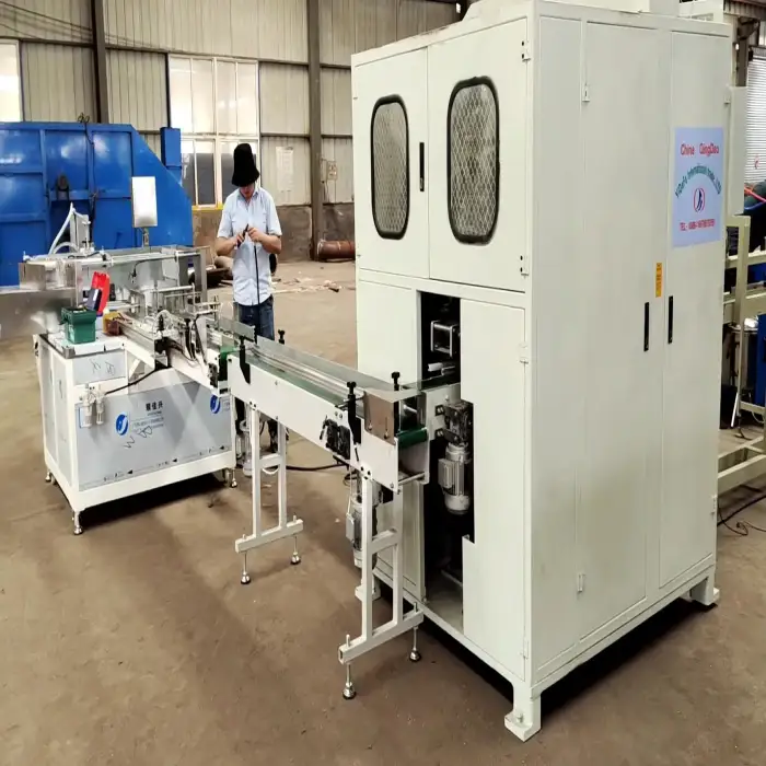 Small Toilet Tissue Paper Making Machine Automatic  Toilet Paper Rewinding  Cutting Packing Machine