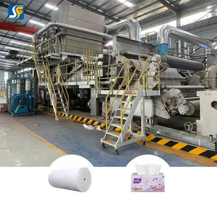 3000mm 1500mpm Crescent Former Tissue Machine Tissue paper line full set for paper mill project