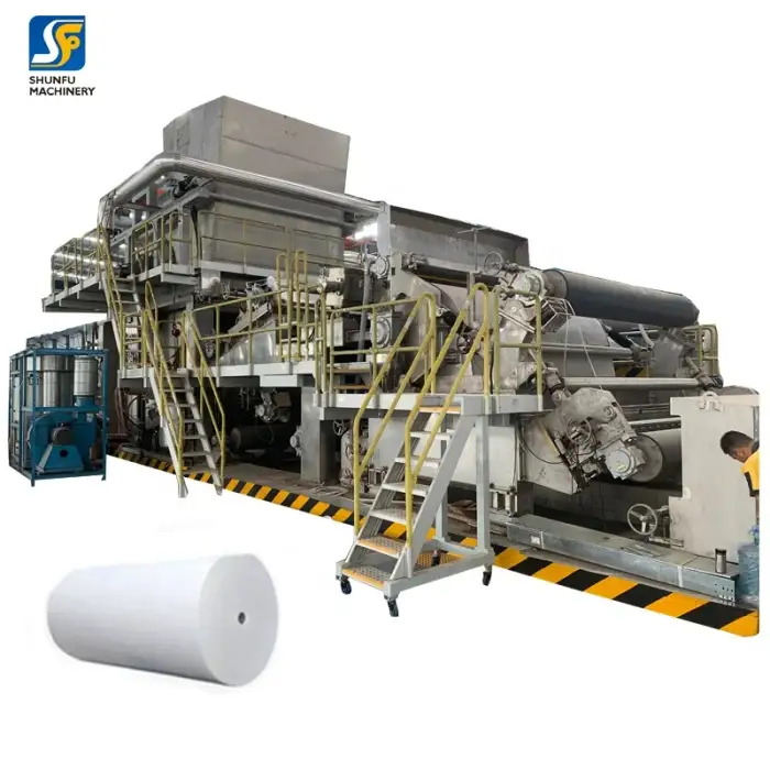 3000mm 1500mpm Crescent Former Tissue Machine Tissue paper line full set for paper mill project