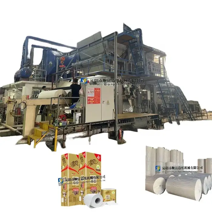 3000mm 1500mpm Crescent Former Tissue Machine Tissue paper line full set for paper mill project