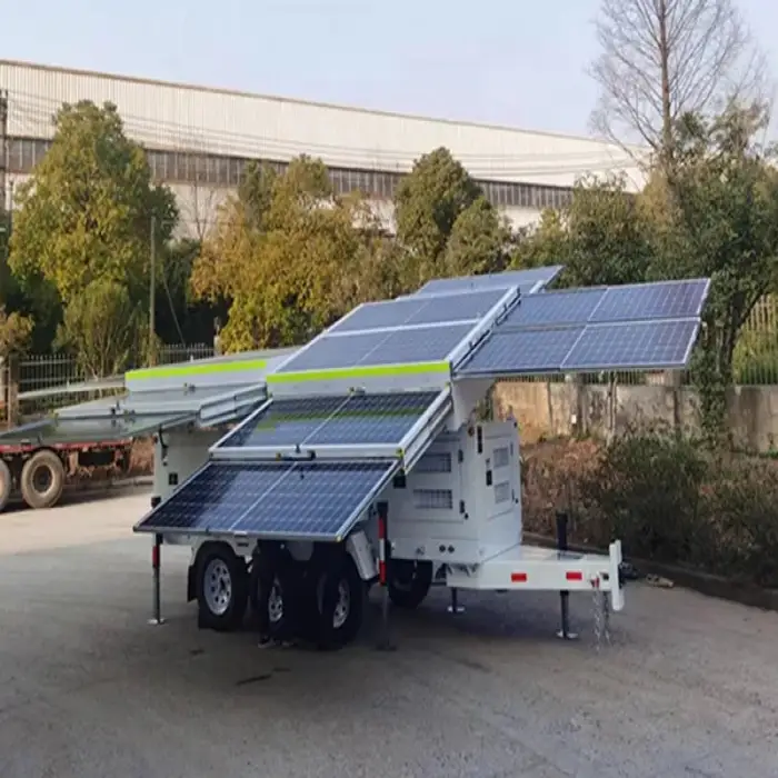 5520w Off-grid hipower mobile power station with solar panels for mining