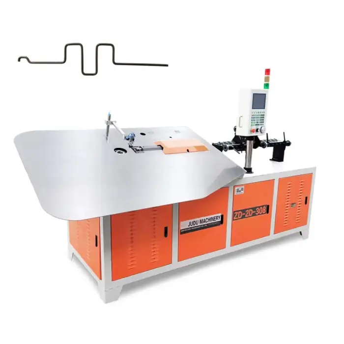 CNC Auto 2D Steel Wire Bending Machine with wire uncoiler  wire Forming Making Machine