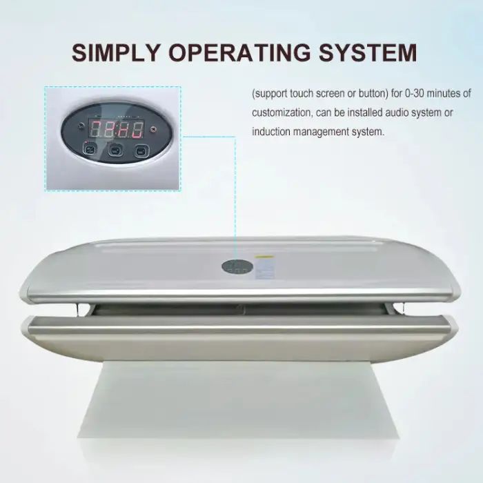 Sunbed Lying Tanning Beds Horizontal Solarium tanning machine for whole body lie down sun booth for home  salon spa