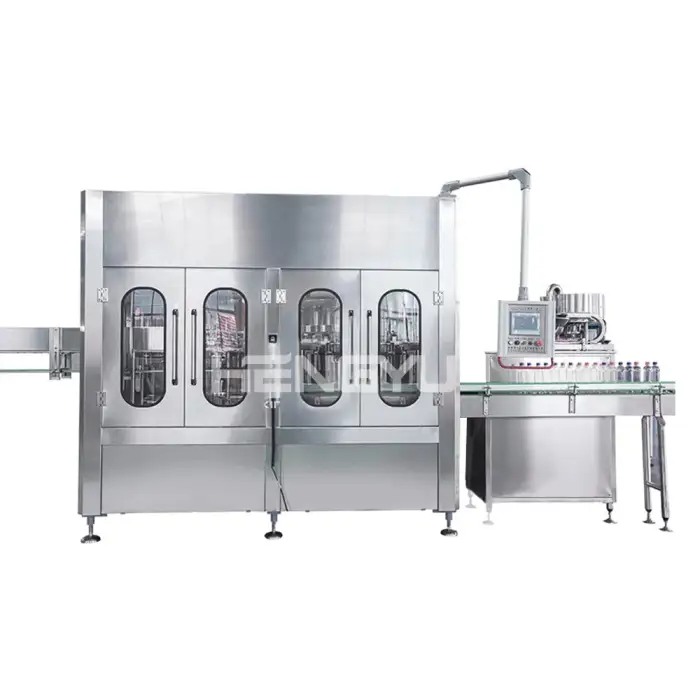 OEM Automatic Juice Soda Beverage Carbonated Drink Making Liquid Glass Bottle Filling Machines Production Line Capping Machinery