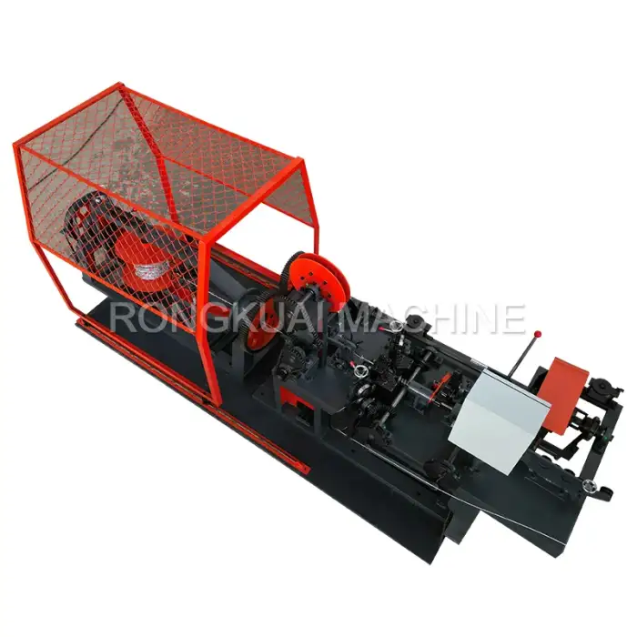 Automatic high speed double twisted single barbed wire making machine