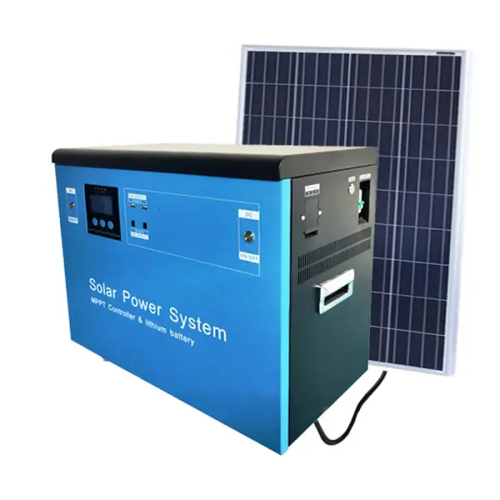 3000Wh Power Station Solar System Energy Generator With Universal Ac Outlet For Tv Laptop Fan Car Fridge