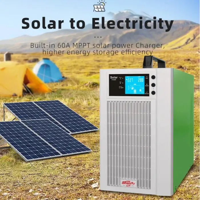 Solar UPS 1500W 1280WH Power Supply Outdoor Portable Lithium Power Station