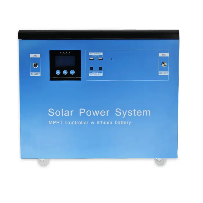 3000Wh Power Station Solar System Energy Generator With Universal Ac Outlet For Tv Laptop Fan Car Fridge