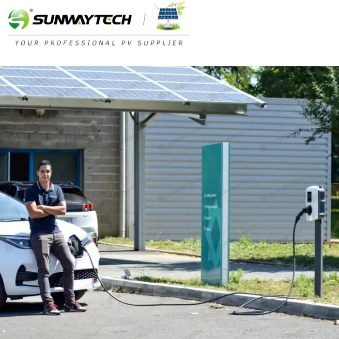 20kw Solar power system industrial solar panel system with ev charger