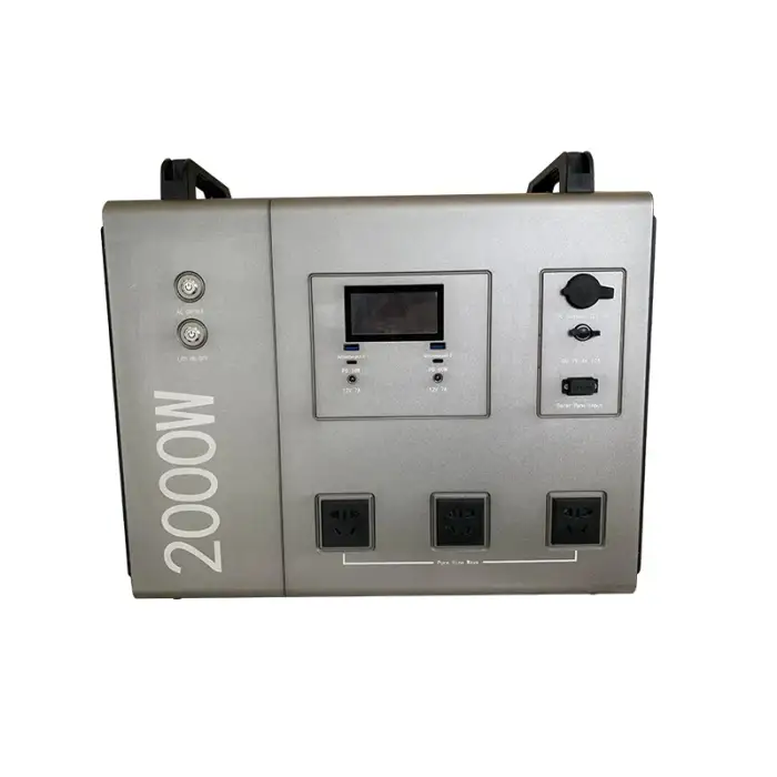 2000w Portable Power Station Solar Power Generator For Camping Emergency Energy Supply