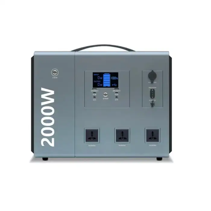 2000w Portable Power Station Solar Power Generator For Camping Emergency Energy Supply