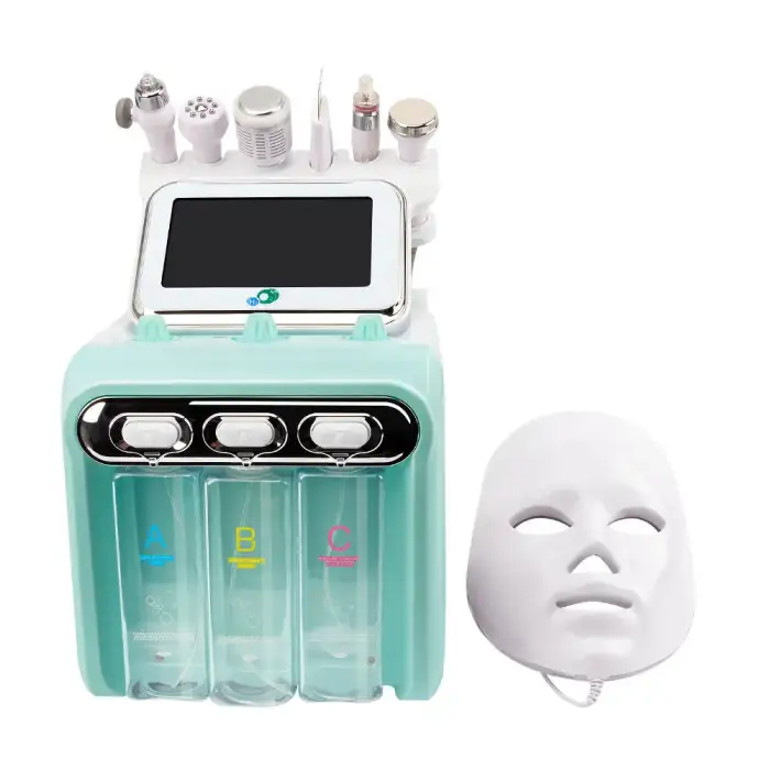 7 in1 Water Oxygen Facial Beauty Machine with Mask microdermabrasion small bubble water peel facial spa machine