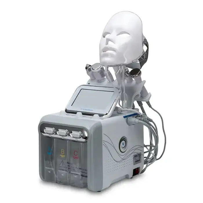 7 in1 Water Oxygen Facial Beauty Machine with Mask microdermabrasion small bubble water peel facial spa machine