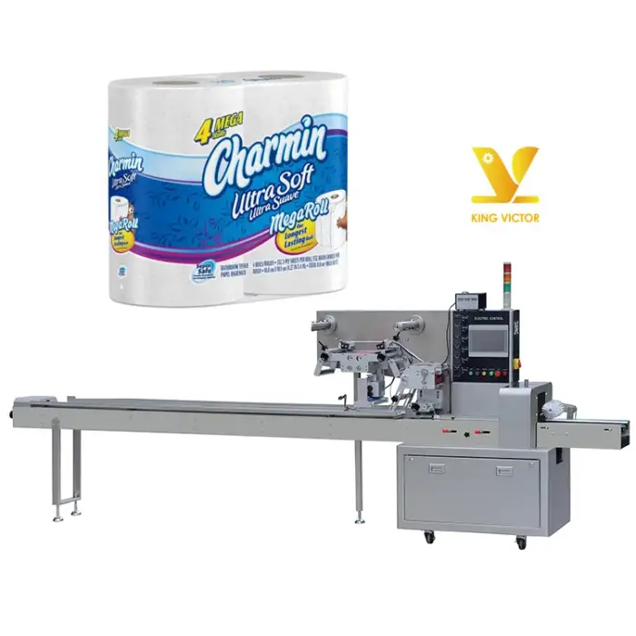 KV automatic single toilet roll paper packing machine