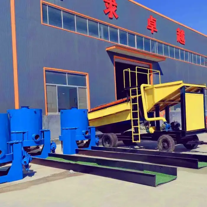 Portable gold mining machine equipment Mobile mineria oro trommel Wash Plant For Gold Mining