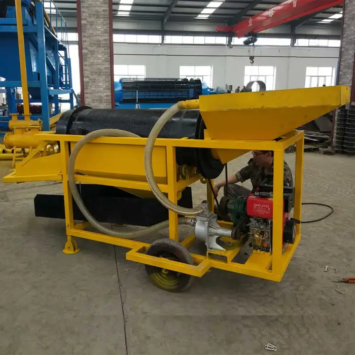 Mobile small trommel mining machine mini portable placer gold mining equipment