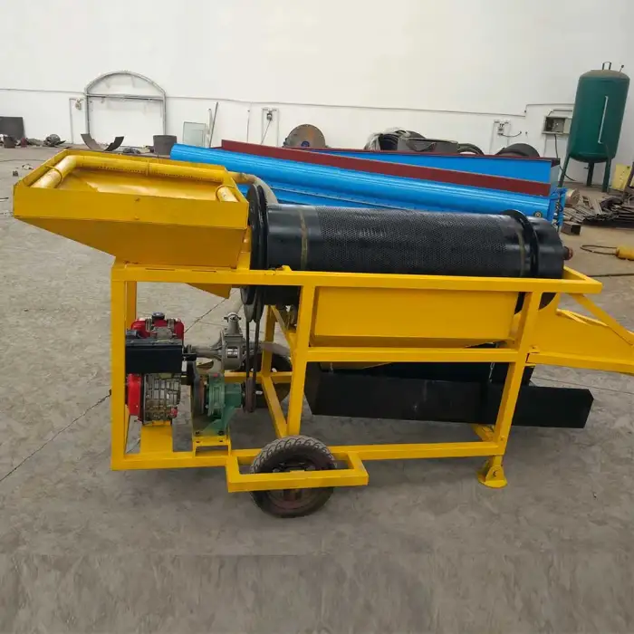 Mobile small trommel mining machine mini portable placer gold mining equipment