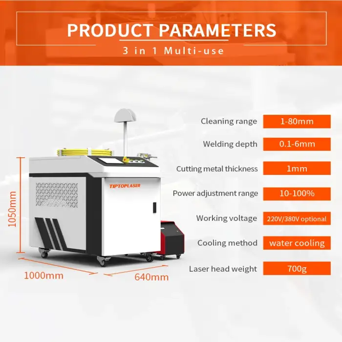 3 IN 1 Multi-use all in one laser welding cutting rush cleaning fiber laser welder 3in1 weld cleaning machine