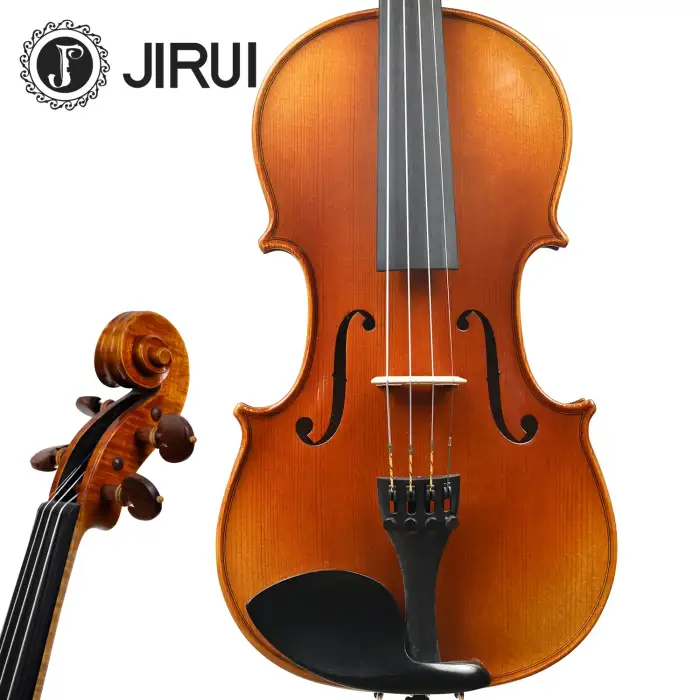 15.5" 4 4 Viola String Set Handmade Violin Alto Instrument with Spruce Maple Material Golden Brown B+