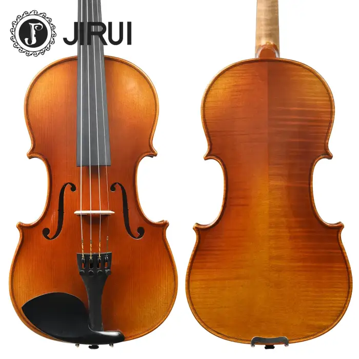 15.5" 4 4 Viola String Set Handmade Violin Alto Instrument with Spruce Maple Material Golden Brown B+