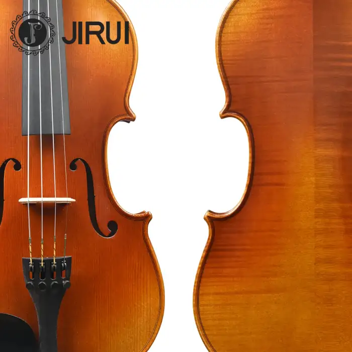 15.5" 4 4 Viola String Set Handmade Violin Alto Instrument with Spruce Maple Material Golden Brown B+