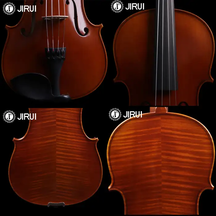 15.5" 4 4 Viola String Set Handmade Violin Alto Instrument with Spruce Maple Material Golden Brown B+