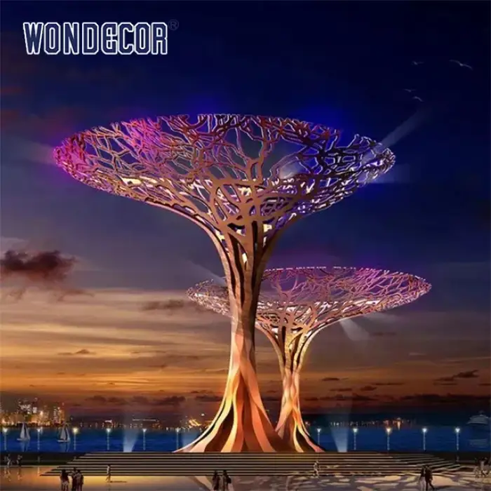 wonders Hot selling large modern high-quality abstract  Bronze Tree Sculpture