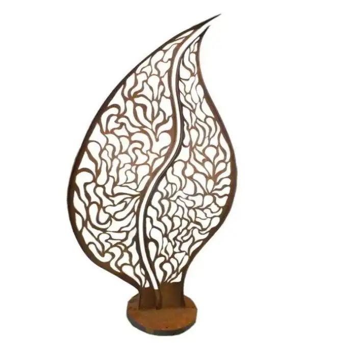 Modern art decor large and small metal garden sculpture