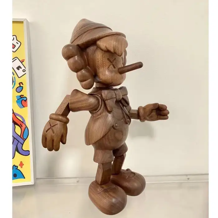 Customized wood crafts child toys home decor kaw pinnocchio figure wood furniture Pinocchio Long Nose