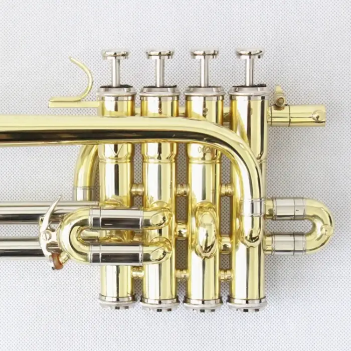 Professional Gold Lacquer Piccolo Trumpet