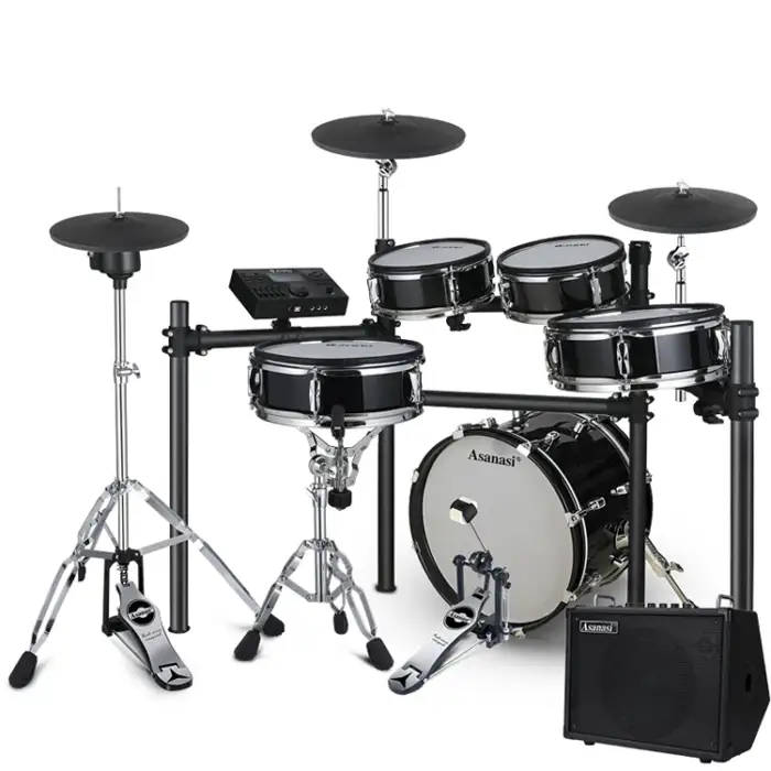 ASANASI Electronic Drums Professional Musical Drum Set Toy Electronic Drum Musical Instruments