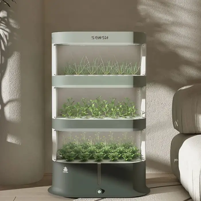 Home smart led light garden mini aeroponic micro farm hydroponic indoor grow tower Automatic hydroponics growing system vertical