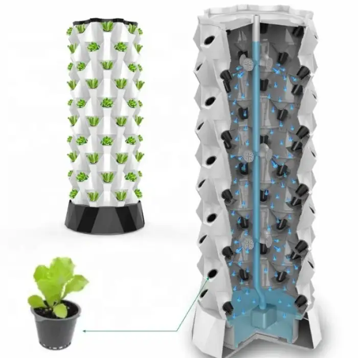 Hydroponics pineapple Tower Aquaponics hydroponic Grow System for Indoor &amp; Outdoor