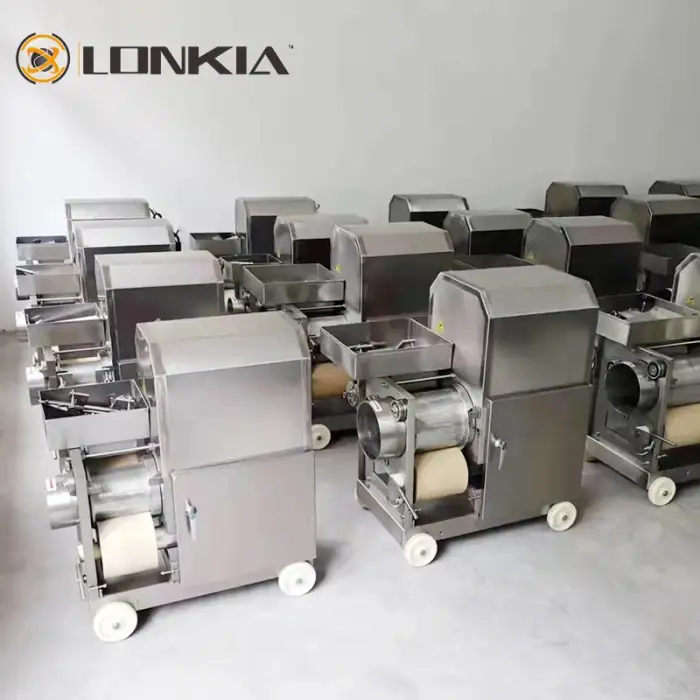 LONKIA Fish Meat Bone Separator , Fish Bone Removing Separating Machine For Fish Processing