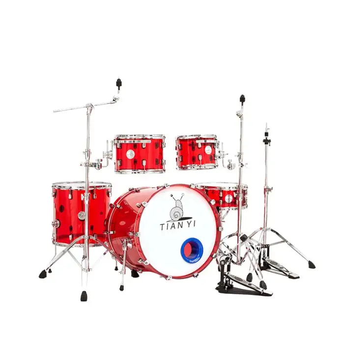 OEM adult acrylic transparent drum kit