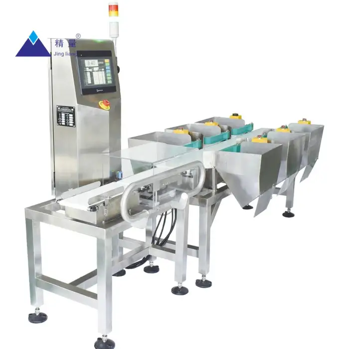 Multi-functional conveyor belt scale oyster fish meat grading machine weighing sorting machine