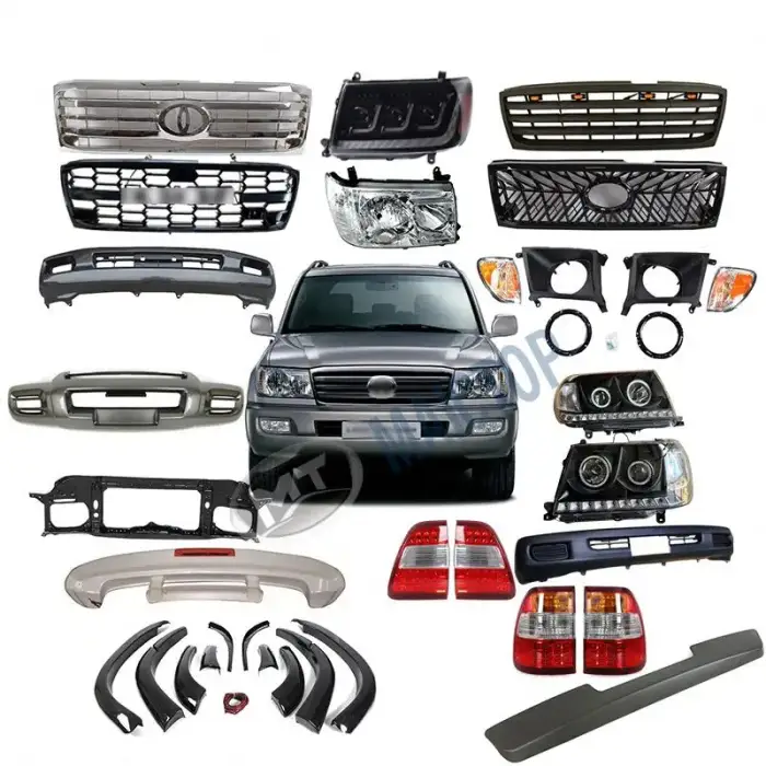 Maictop facelift upgrade front led headlight grille bodykit for land cruiser lc 100 series lc100 fj100