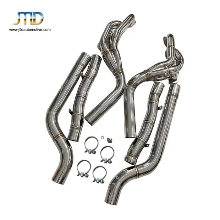 Mercedes BENZ long tube exhaust manifold header for  W204 C63 amg m156 headers