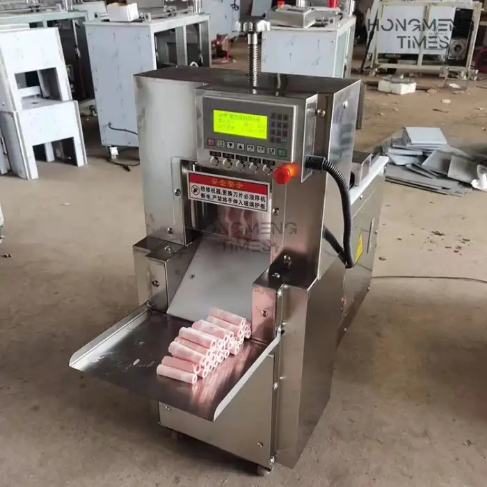 Automatic Frozen Meat Slicing Machine, Meat Slicer,Fish Bacon Beef Mutton Slicing Cutting Machine Beef processing machinery