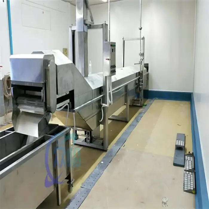 Seafood processing factory continuous shrimp steaming machine For steaming fish