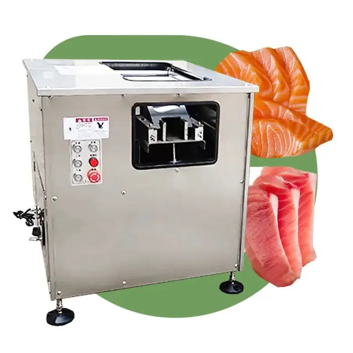 Automatic Cod Anchovy Trout Salmon Catfish Tilapia Fish Smoke Sashimi Slice Cut Slicer Fillet Machine