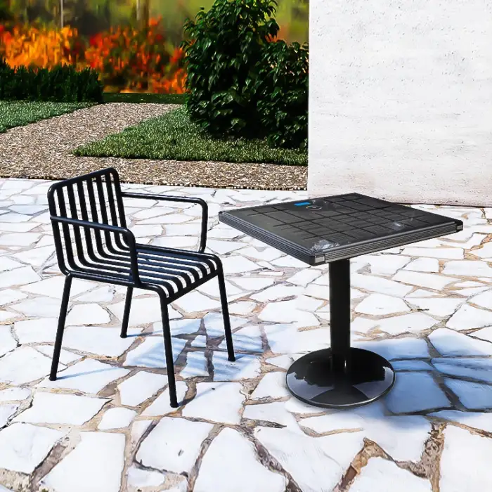 Multifunctional USB Wireless Phone Charging Smart Wifi Solar Garden Table