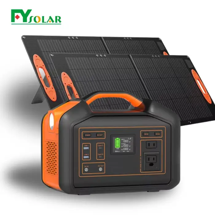 Smart portable power station with solar portable power station with solar panel 1000 watt portable power station 1kw