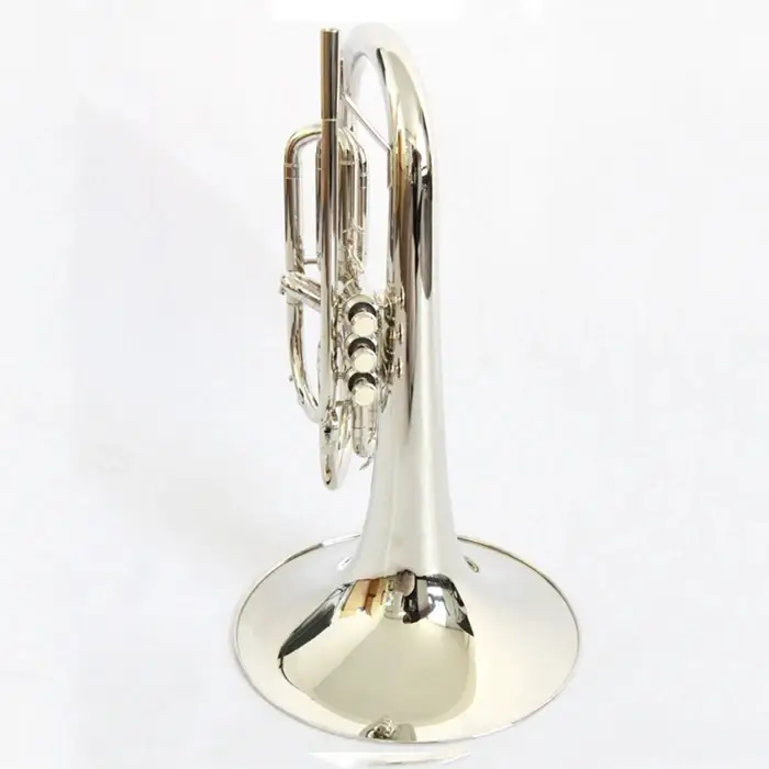 Yellow Nickel Mellophone Brass Instrument Marching